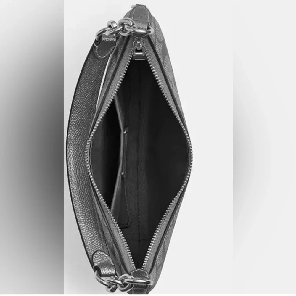 Coach Mini Payton Bag In Signature Canvas Silver Gunmetal Multi - Picture 14 of 15